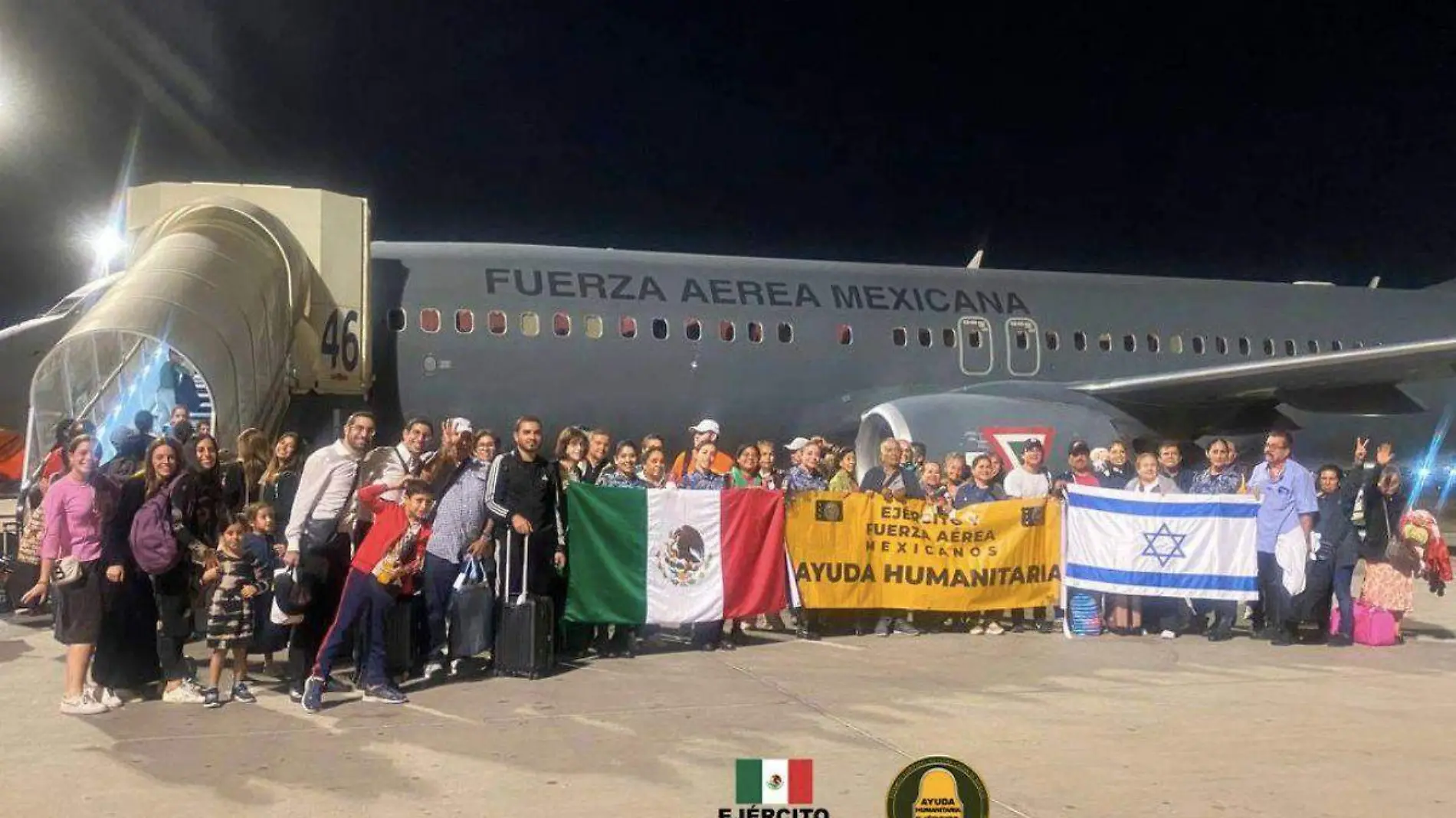 Mexicanos varados en Israel despega primer vuelo para repatriarlos